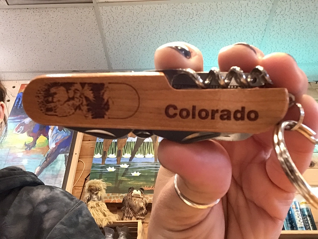 Knife names keychain