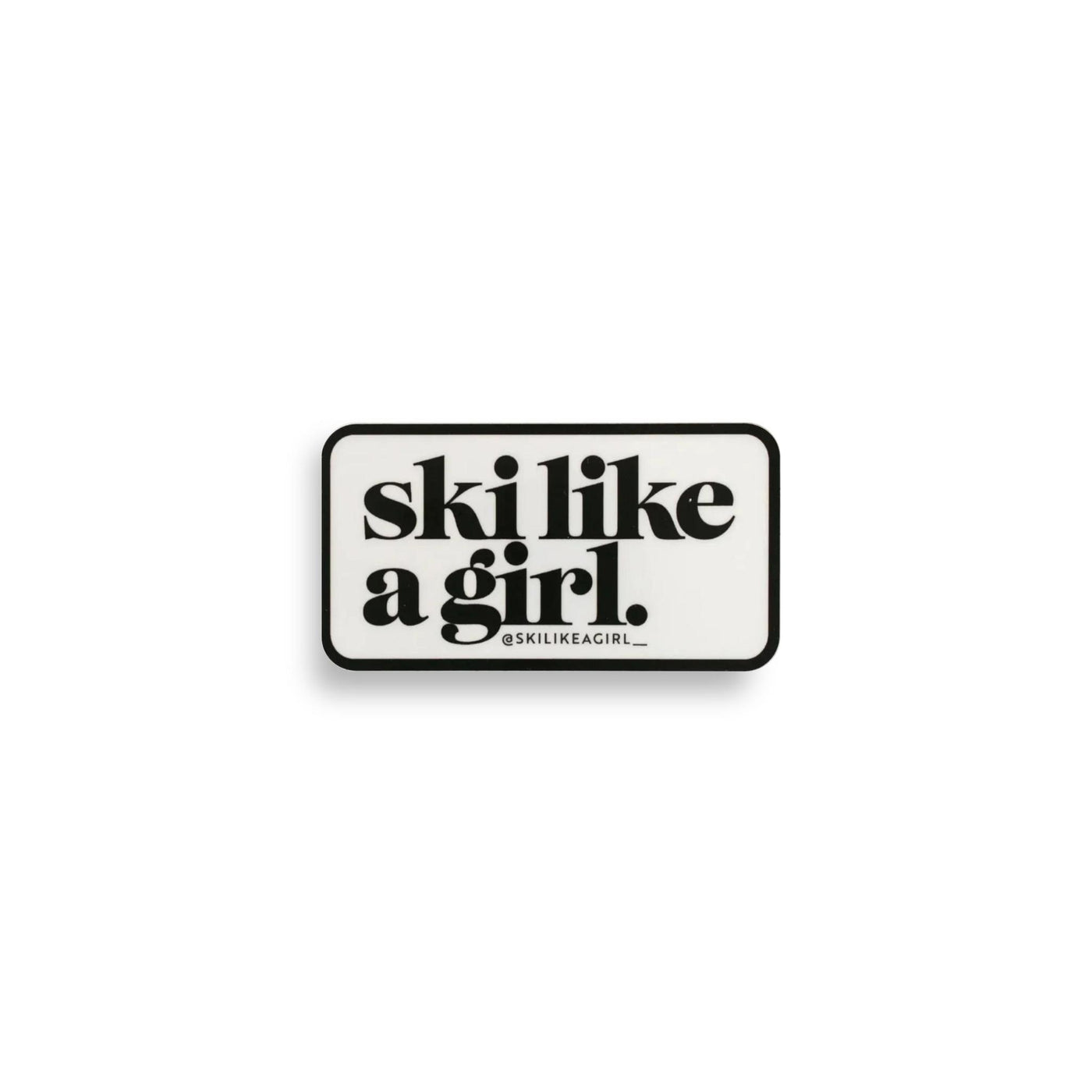 Ski Like A Girl Patch SLAG Sticker