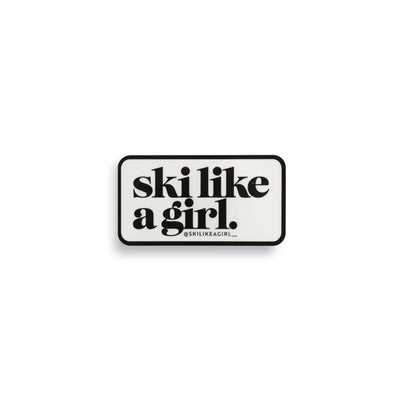 Ski Like A Girl Patch SLAG Sticker