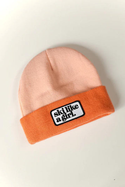 Ski Like A Girl Patch SLAG Beanie