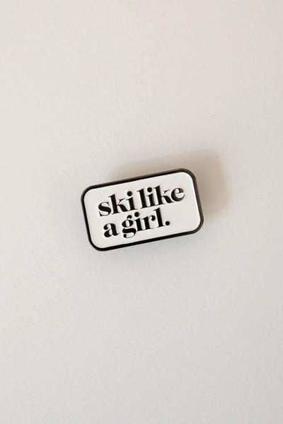 Ski Like A Girl Patch SLAG Pin