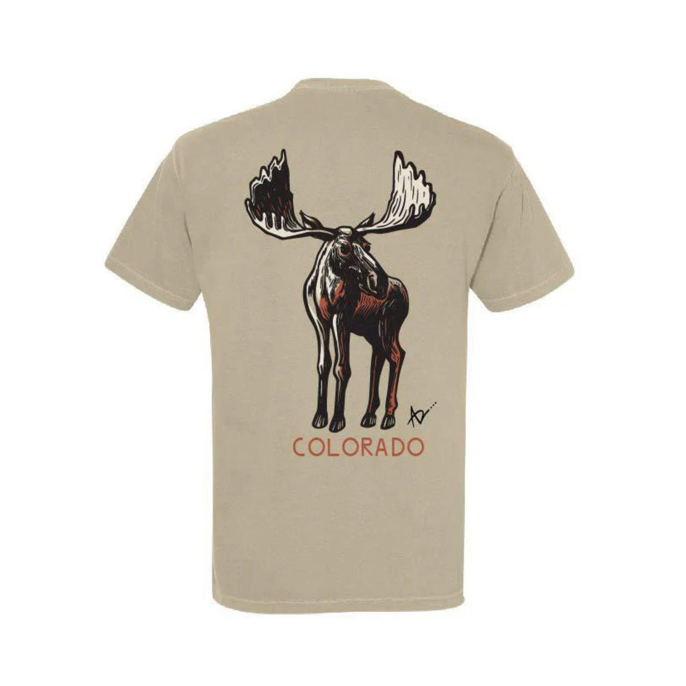 Standing Moose Colorado Short Sleeve Shirt by Andrew Dengate