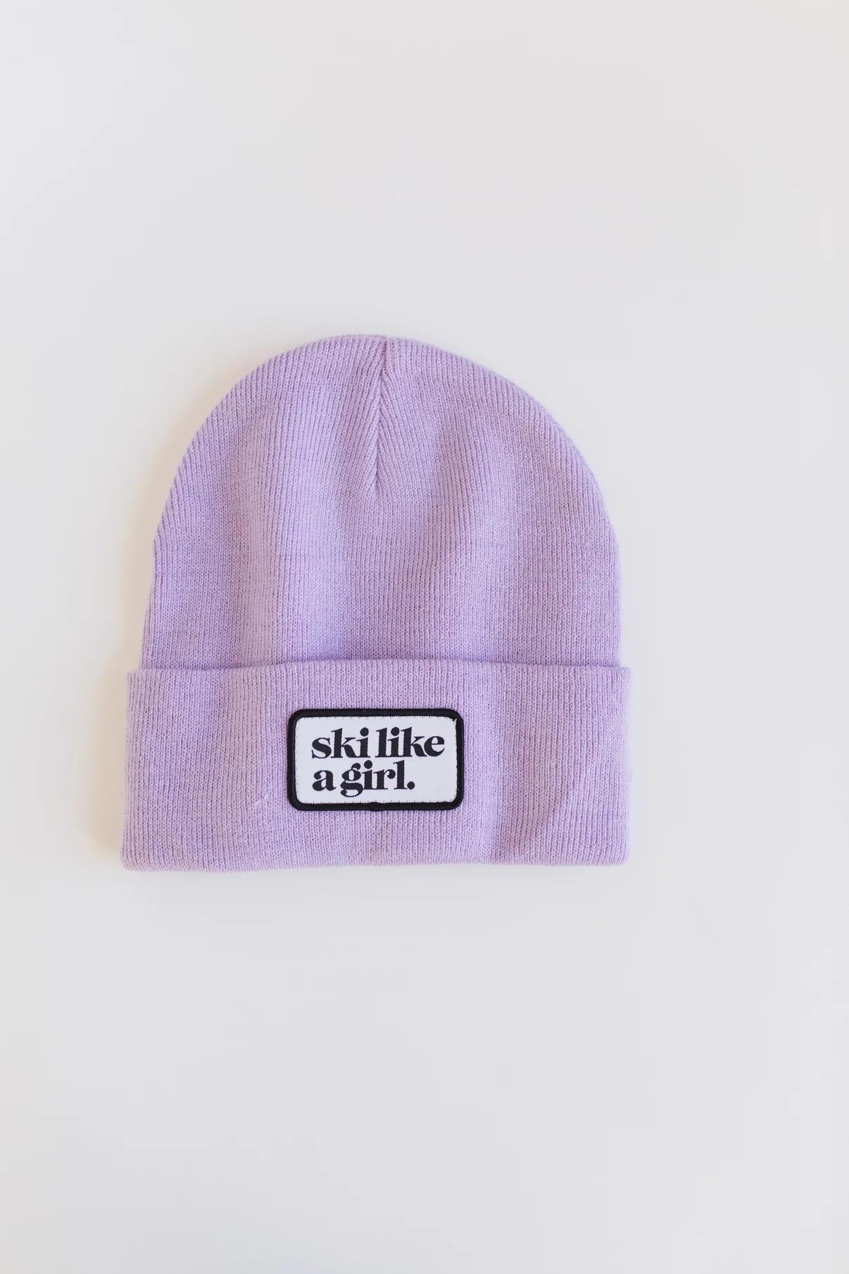 Ski Like A Girl Patch SLAG Beanie