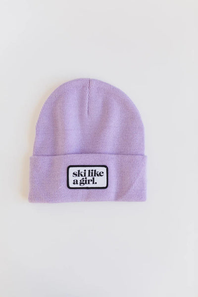 Ski Like A Girl Patch SLAG Beanie