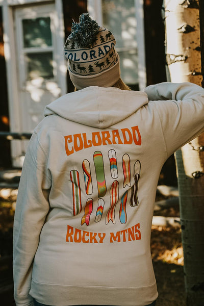 Snowboard Quiver 2 Colorado Hoodie by Mar Franzese