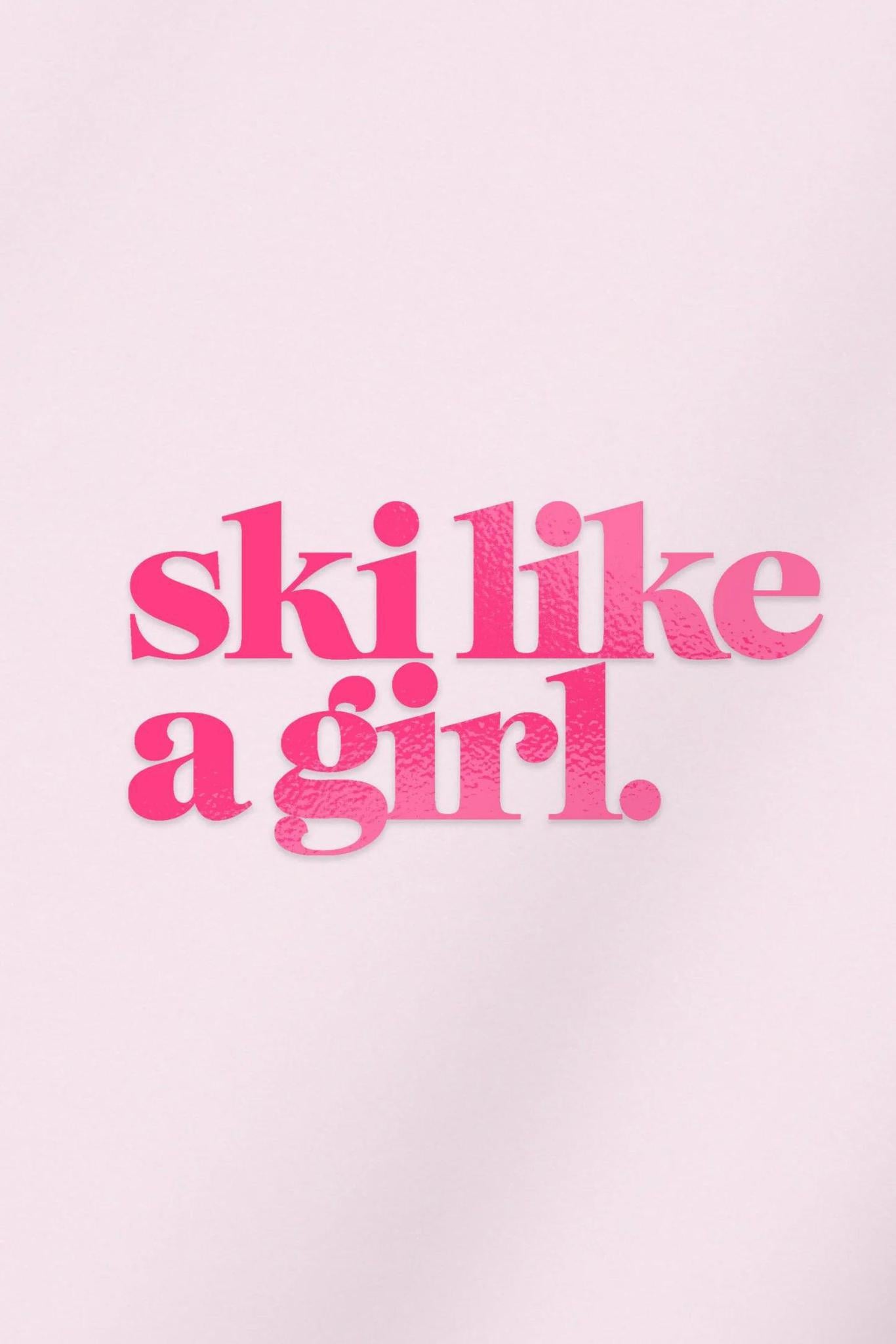 Ski Like A Girl Transfer SLAG Stickers