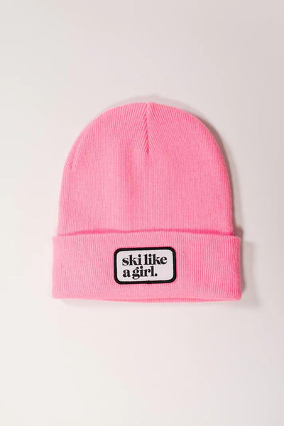 Ski Like A Girl Patch SLAG Beanie