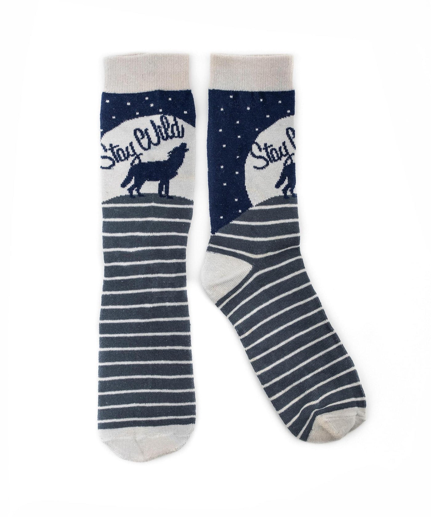 Howlin' Wolf Novelty Socks - Blue