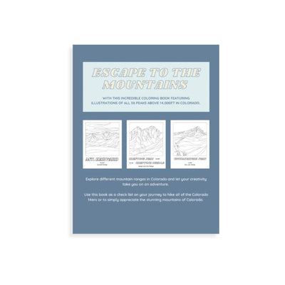 Colorado 14ers Coloring Book