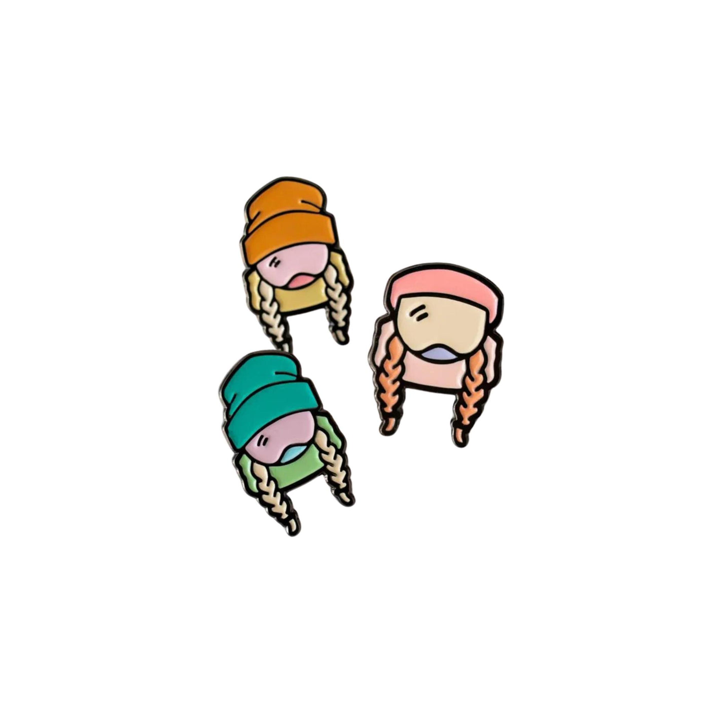 Sendy Ski Like A Girl Enamel Pin