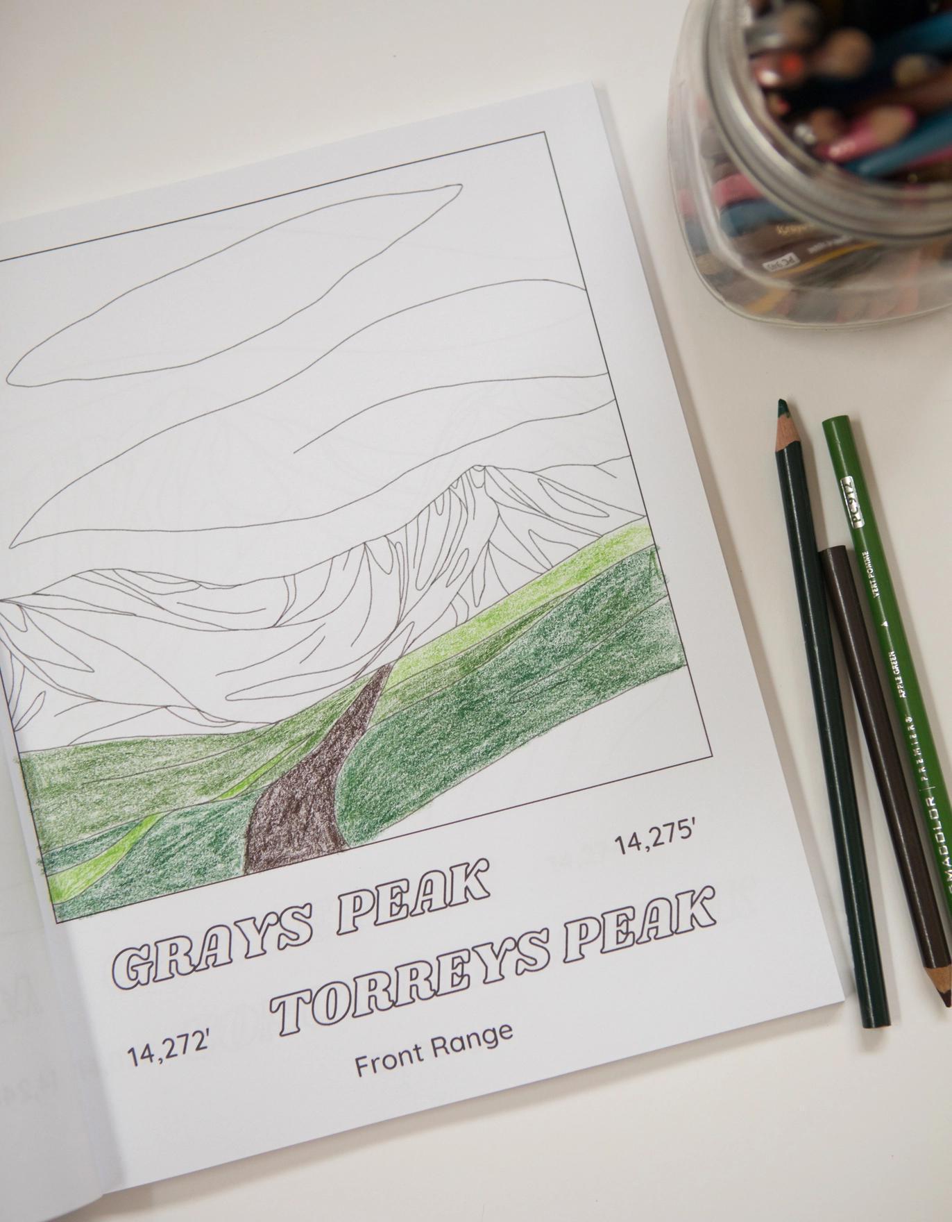 Colorado 14ers Coloring Book
