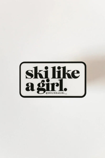 Ski Like A Girl Patch SLAG Sticker