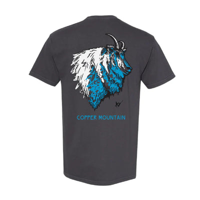 Mountain Goat Short Sleeve Shirt Copper Mountain by Andrew Dengate