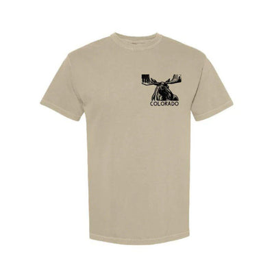 Standing Moose Colorado Short Sleeve Shirt by Andrew Dengate