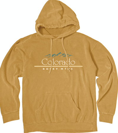 Classic Font Embroidered Hoodie - Colorado