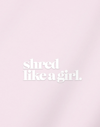 Shred Like a Girl Transfer Sticker