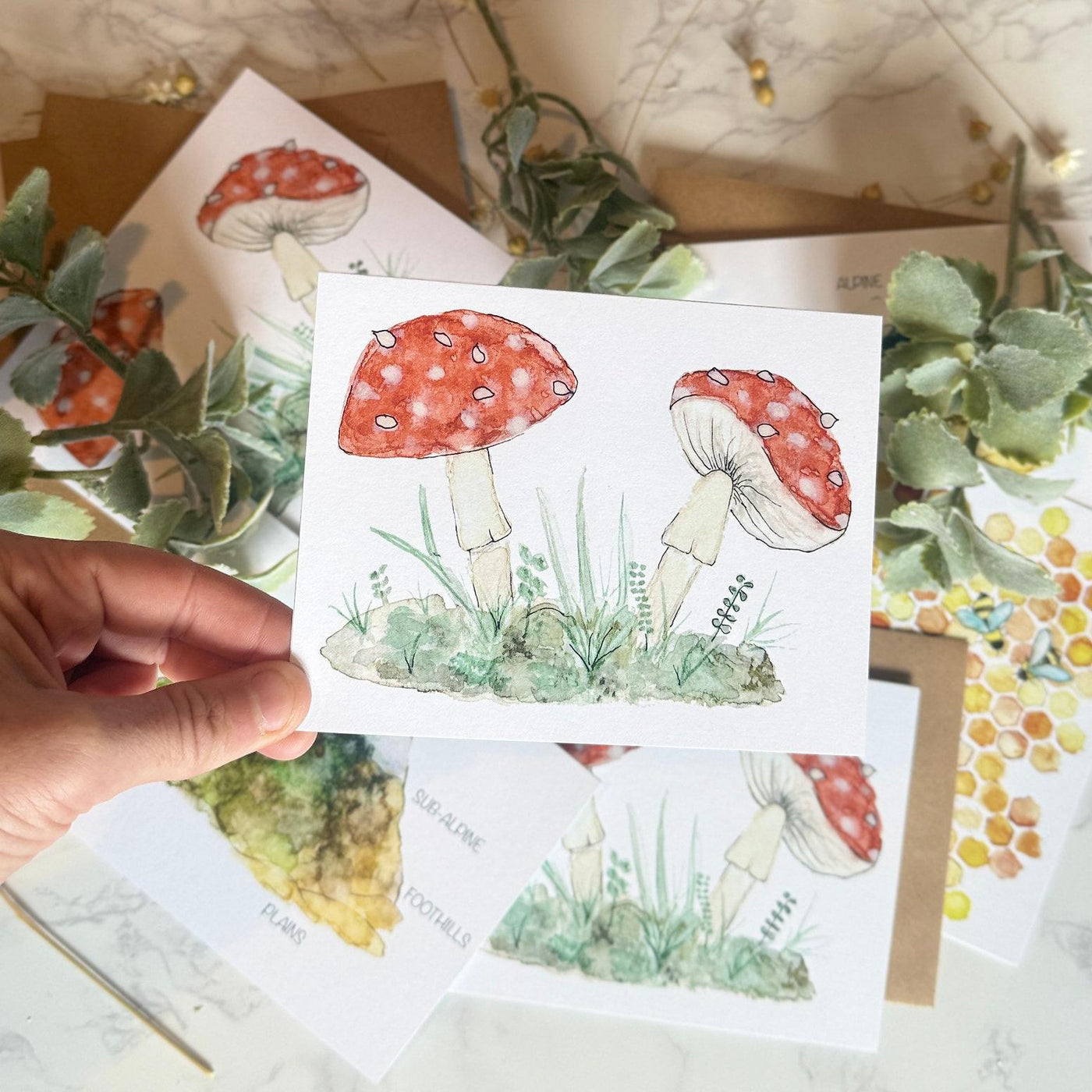 Quirks of Art Colorado Map Themed Greeting Cards