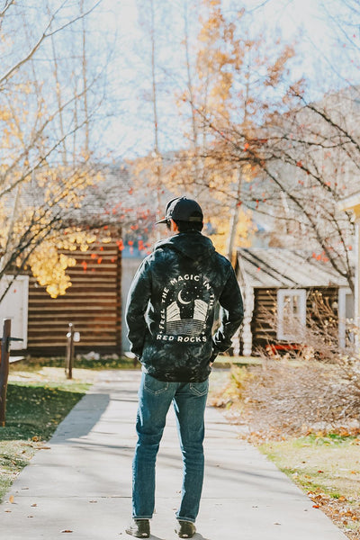 Red Rocks Colorado Tie Dye Hoodie