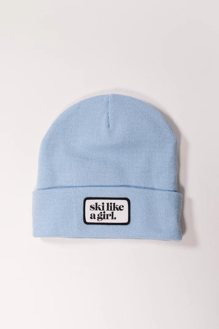 Ski Like A Girl Patch SLAG Beanie