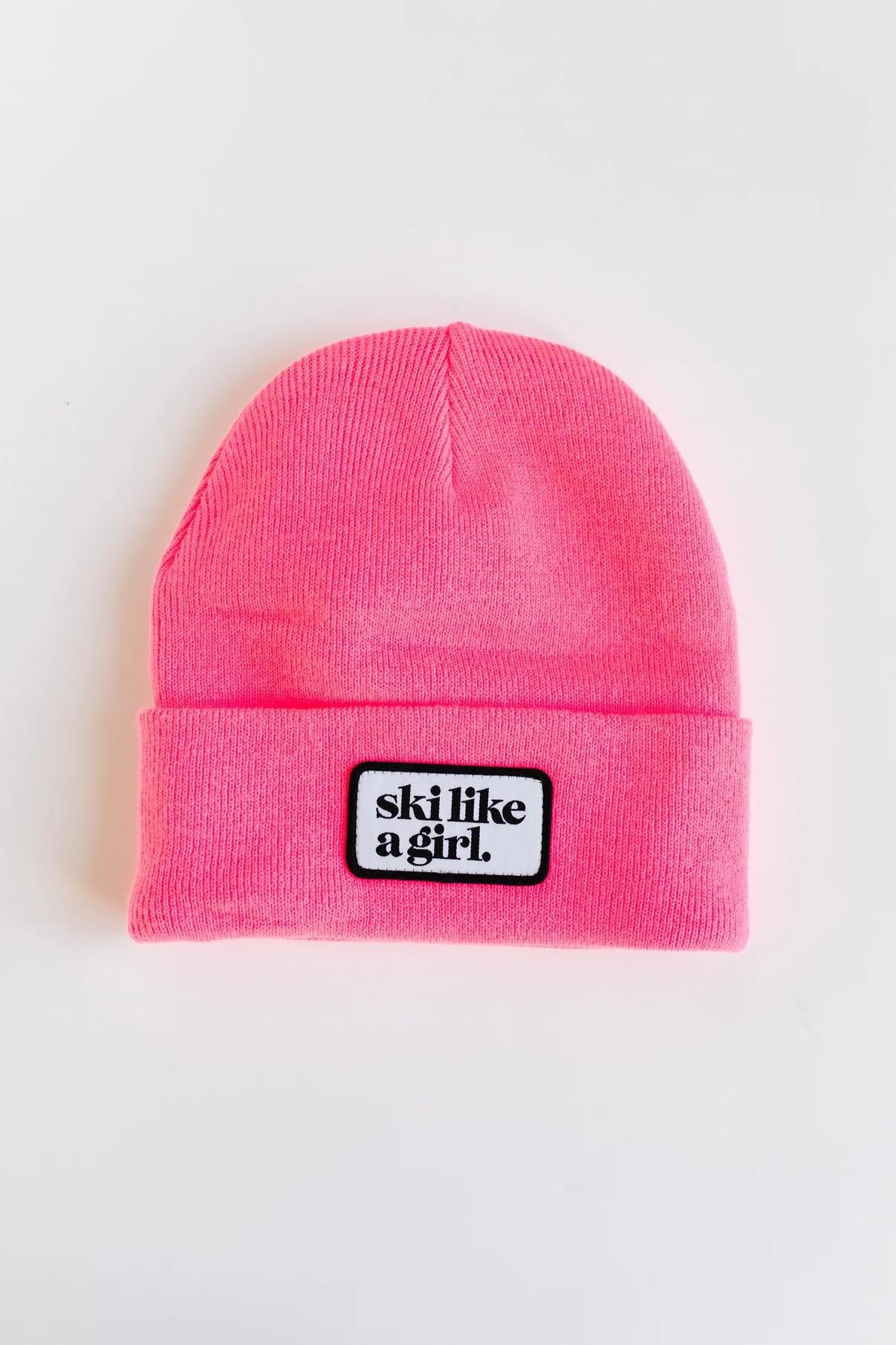 Ski Like A Girl Patch SLAG Beanie