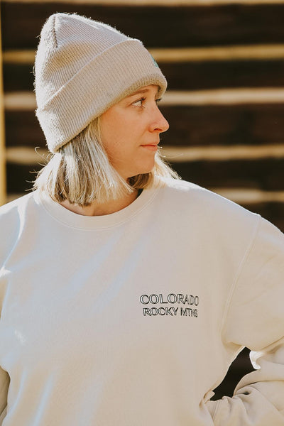 Alpenglow Colorado Crewneck by Melody Ward