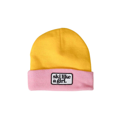 Ski Like A Girl Patch SLAG Beanie