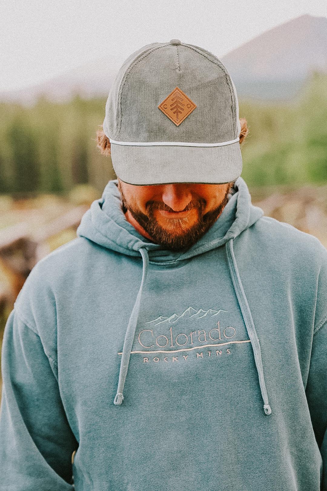 Classic Font Embroidered Hoodie - Colorado