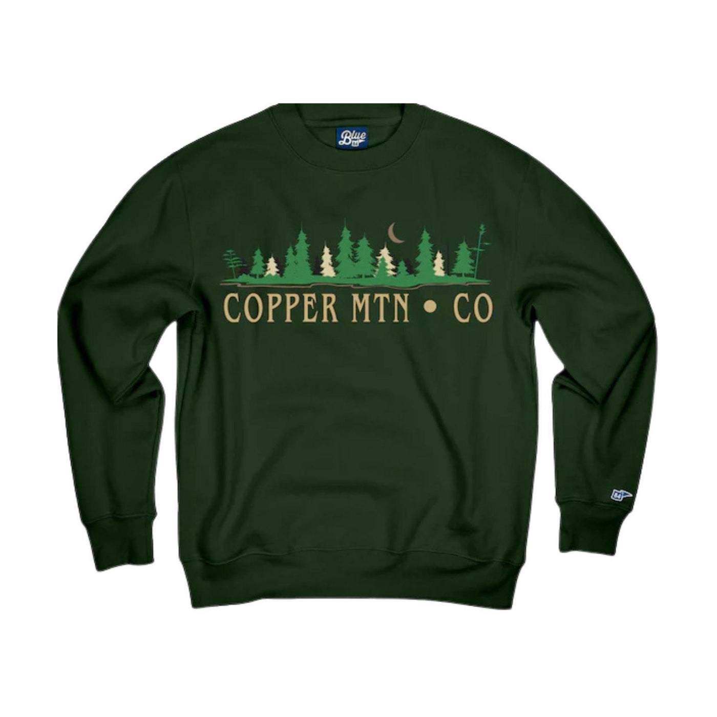 Twilight Shores Embroidered Copper Mountain Crewneck