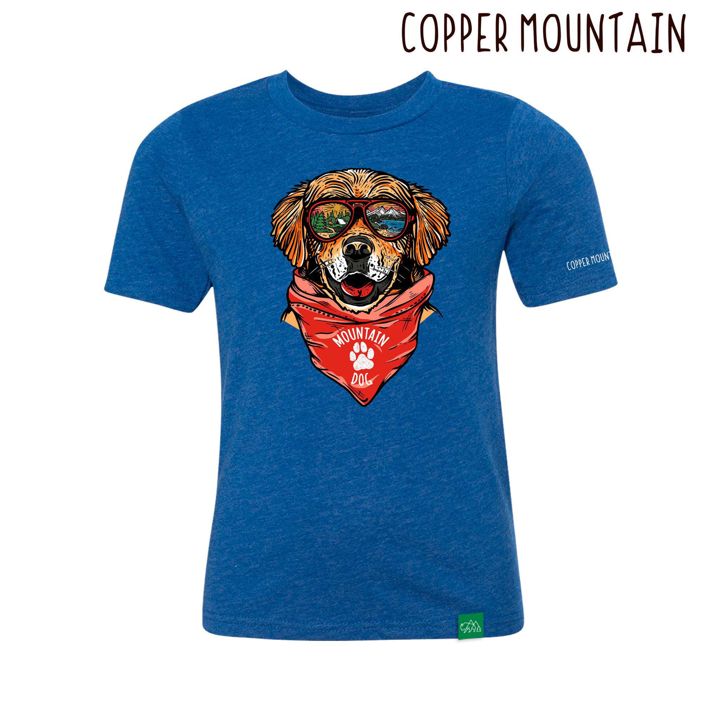 Maximus the Mountain Dog Copper Mountain Youth Short Sleeve Shirt