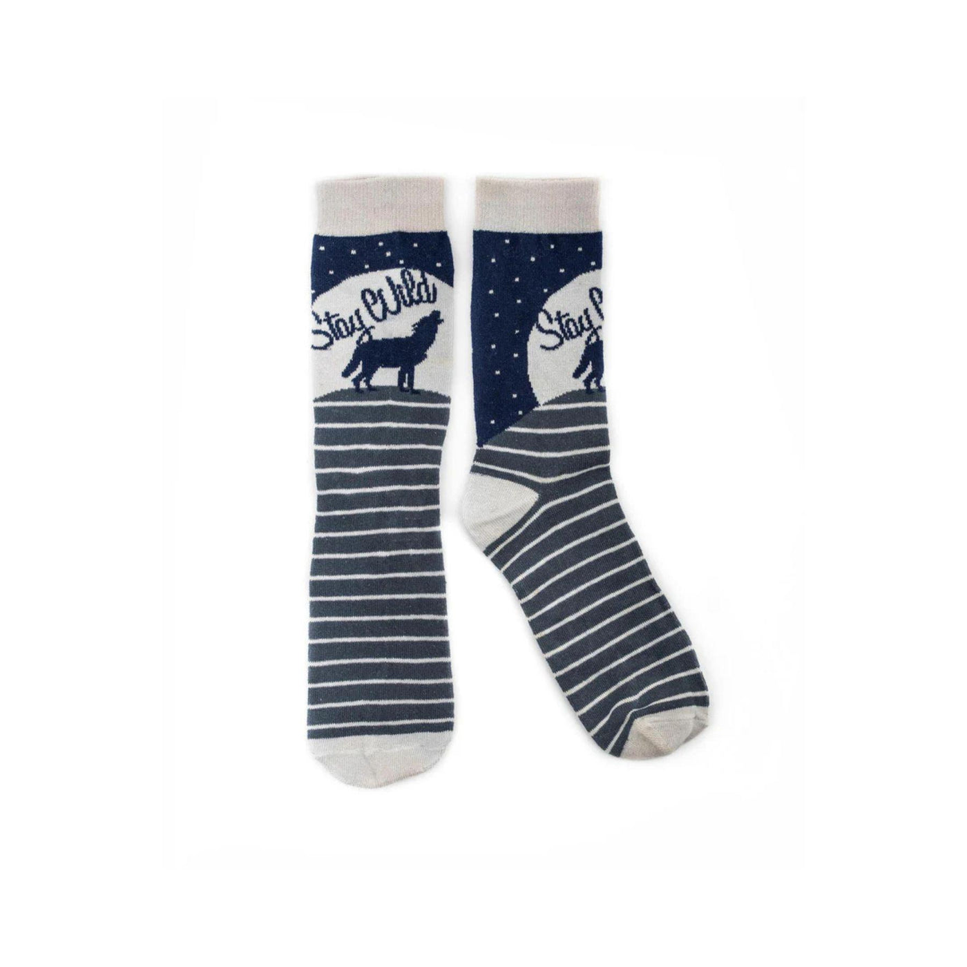 Howlin' Wolf Novelty Socks - Blue