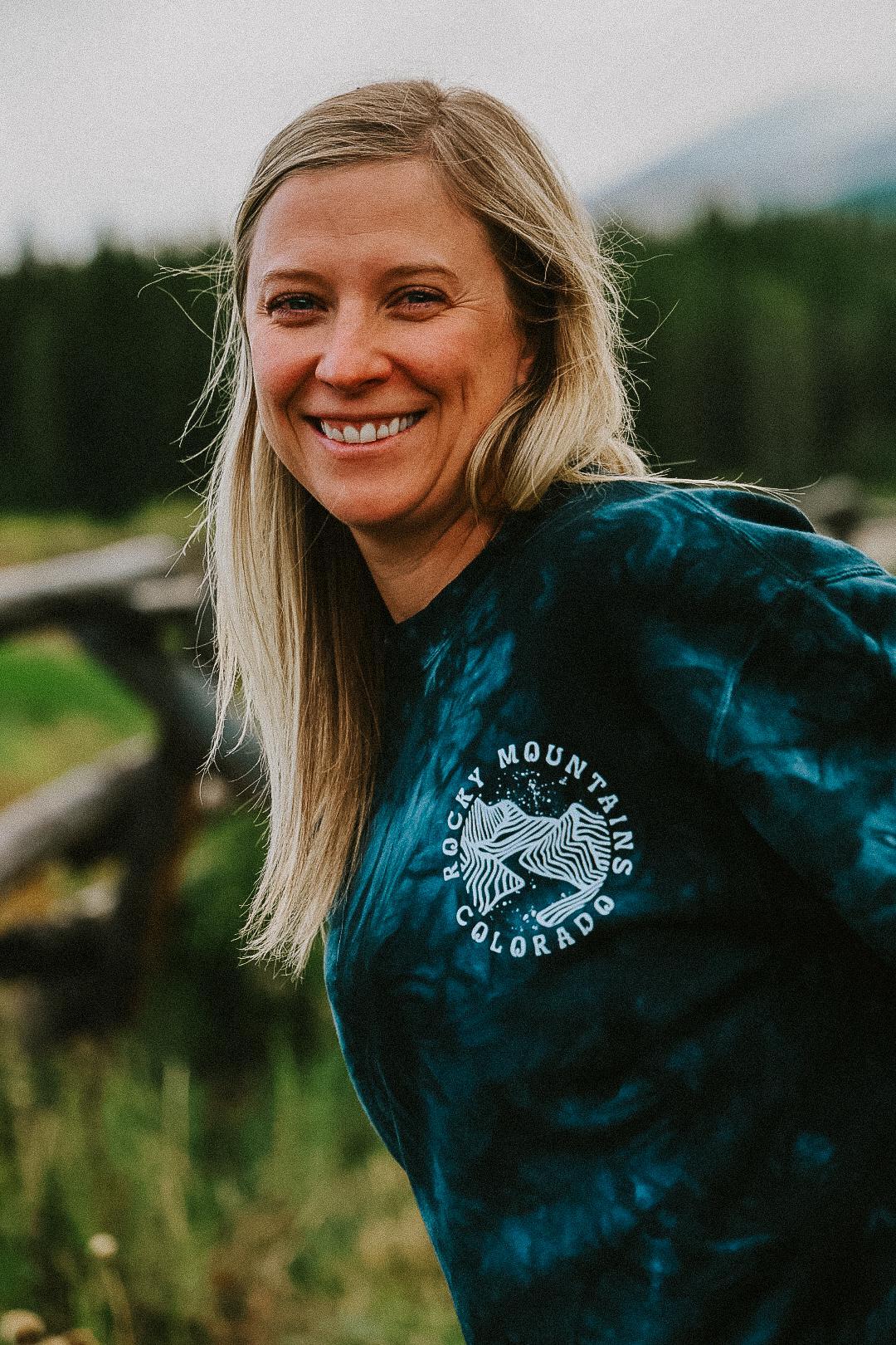 Down The Colorado River Tie-Dyed Crewneck - Black
