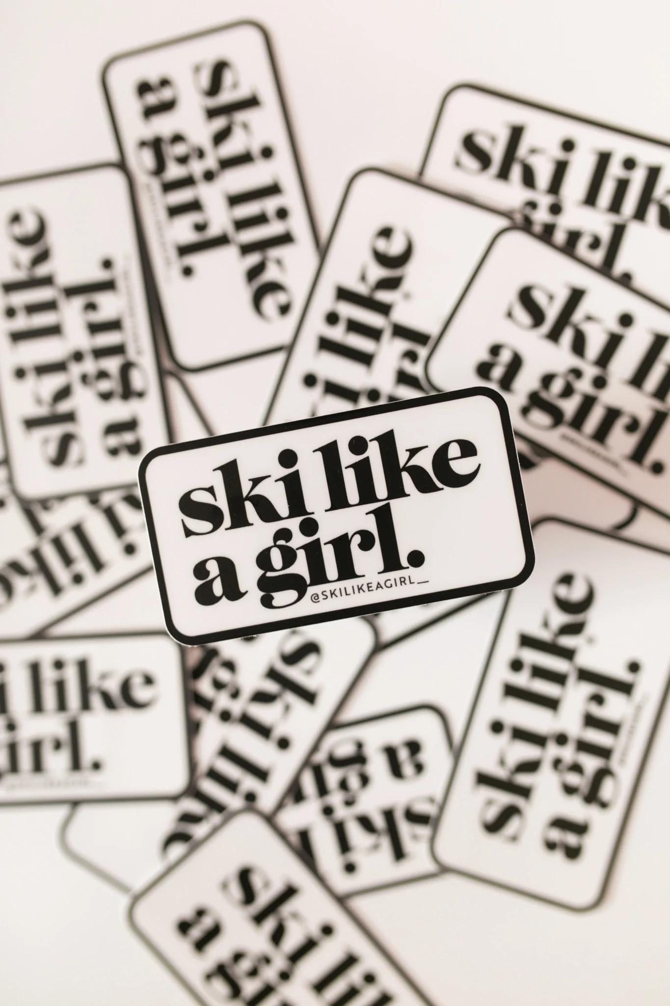 Ski Like A Girl Patch SLAG Sticker
