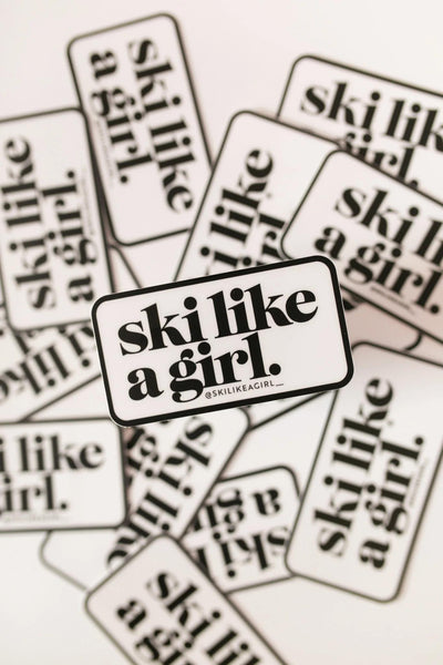 Ski Like A Girl Patch SLAG Sticker