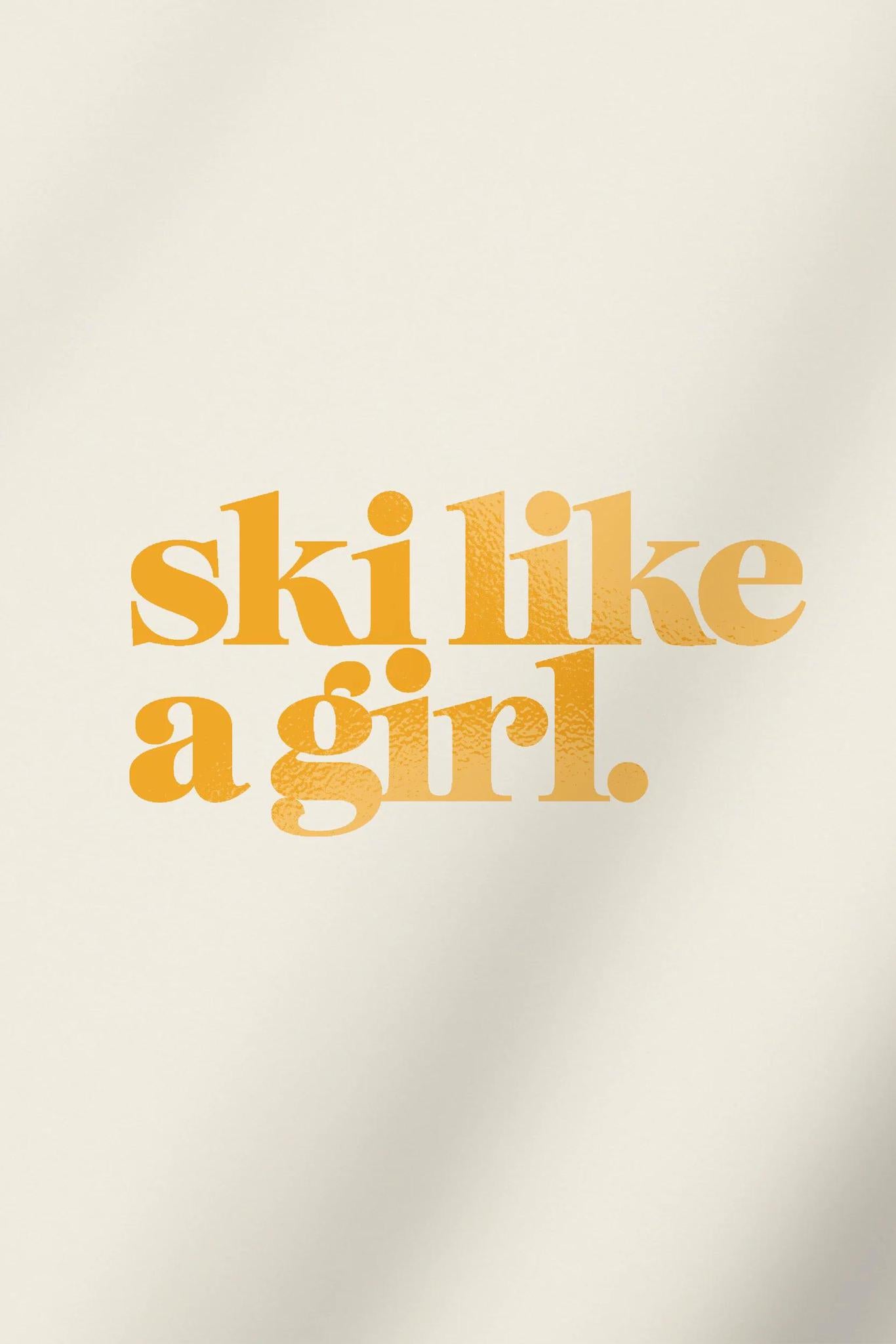 Ski Like A Girl Transfer SLAG Stickers