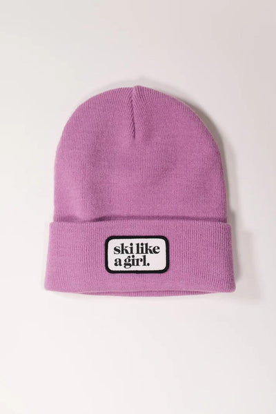 Ski Like A Girl Patch SLAG Beanie