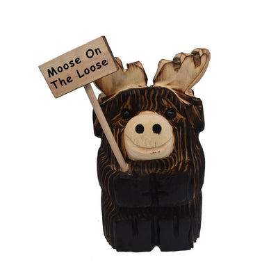 10" Chainsaw Wood Moose