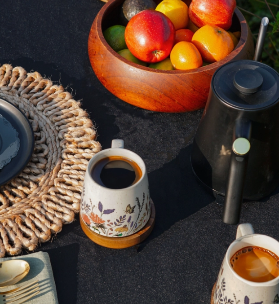 Blooming Butterfly Stoneware Mug