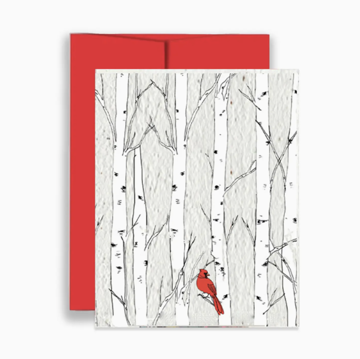 Christmas Cardinal Wildflower Seed Paper Greeting Card