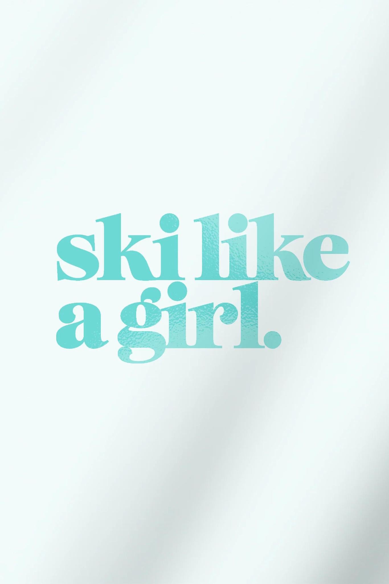Ski Like A Girl Transfer SLAG Stickers