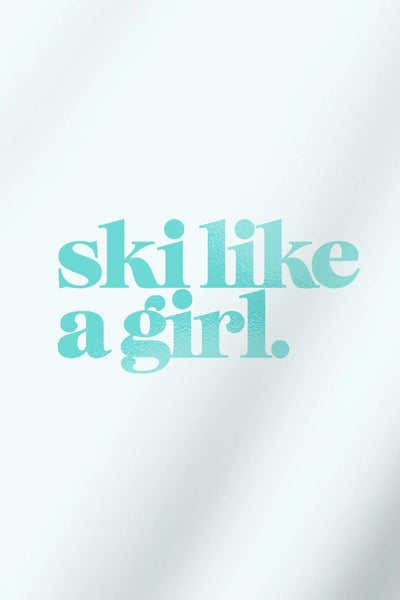 Ski Like A Girl Transfer SLAG Stickers