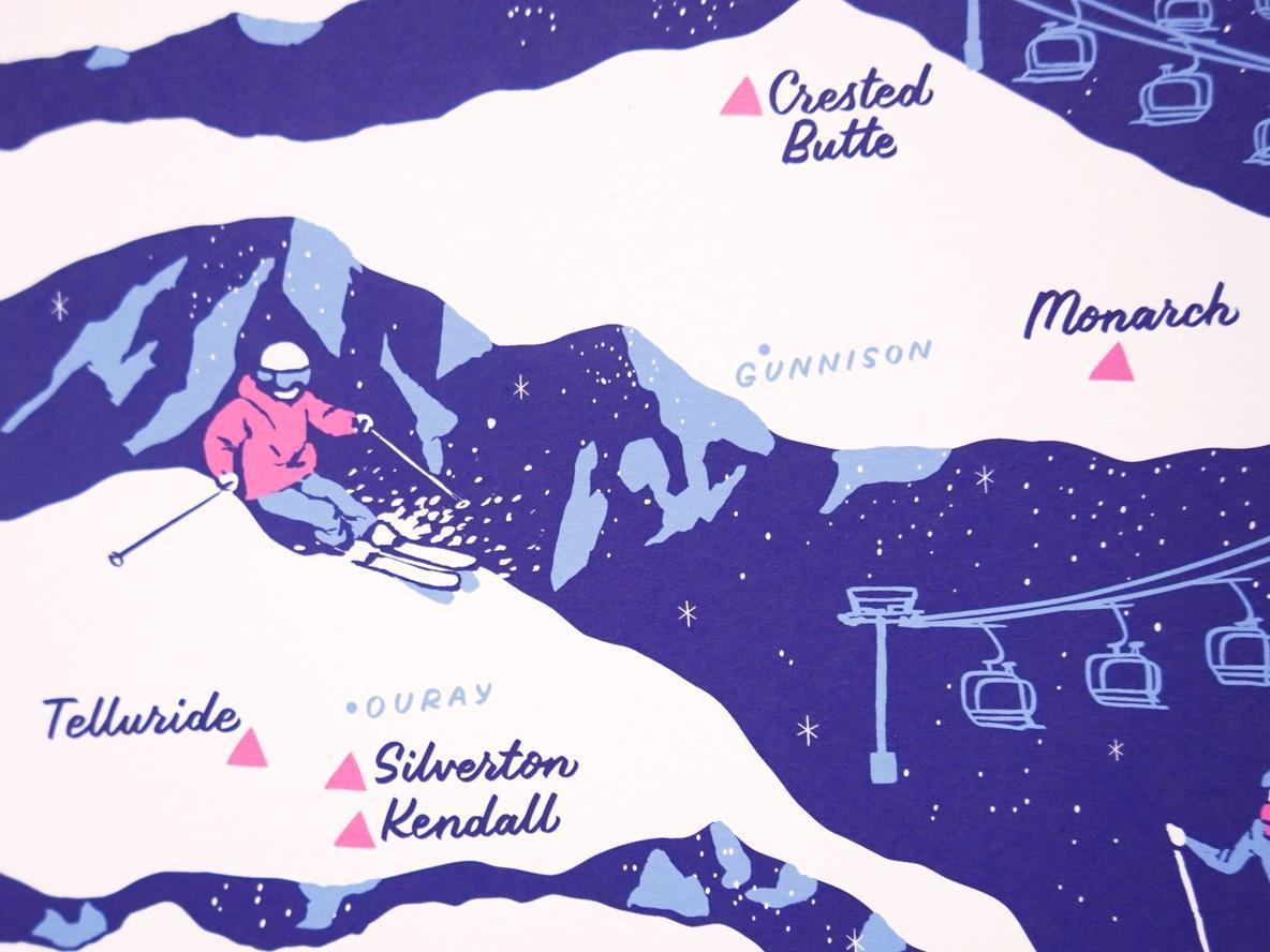 Colorado Ski Areas Map