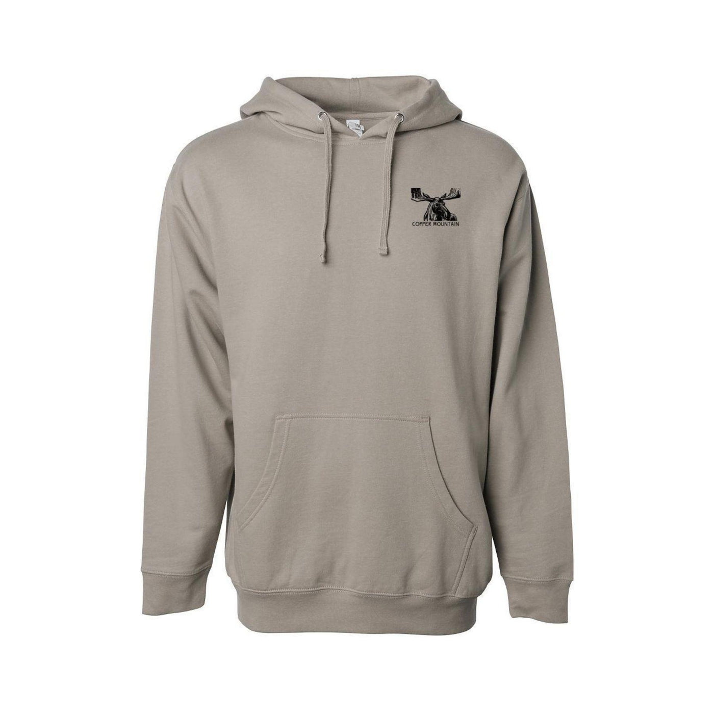 Standing Moose Copper Mountain Hoodie by Andrew Dengate