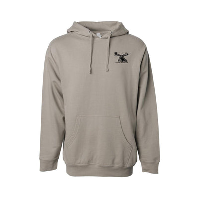Standing Moose Copper Mountain Hoodie by Andrew Dengate