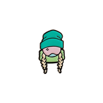 Sendy Ski Like A Girl Enamel Pin