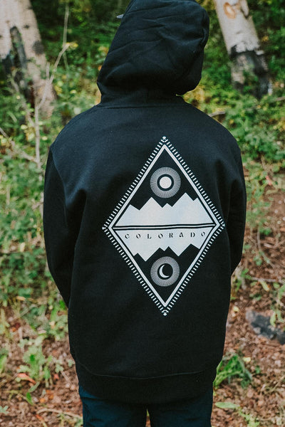 Mountain and Moon Colorado Hoodie
