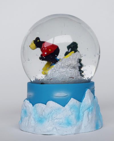 Skiing Small Bear Snow Globe