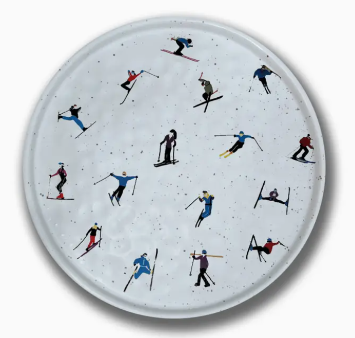 Skier Plate White