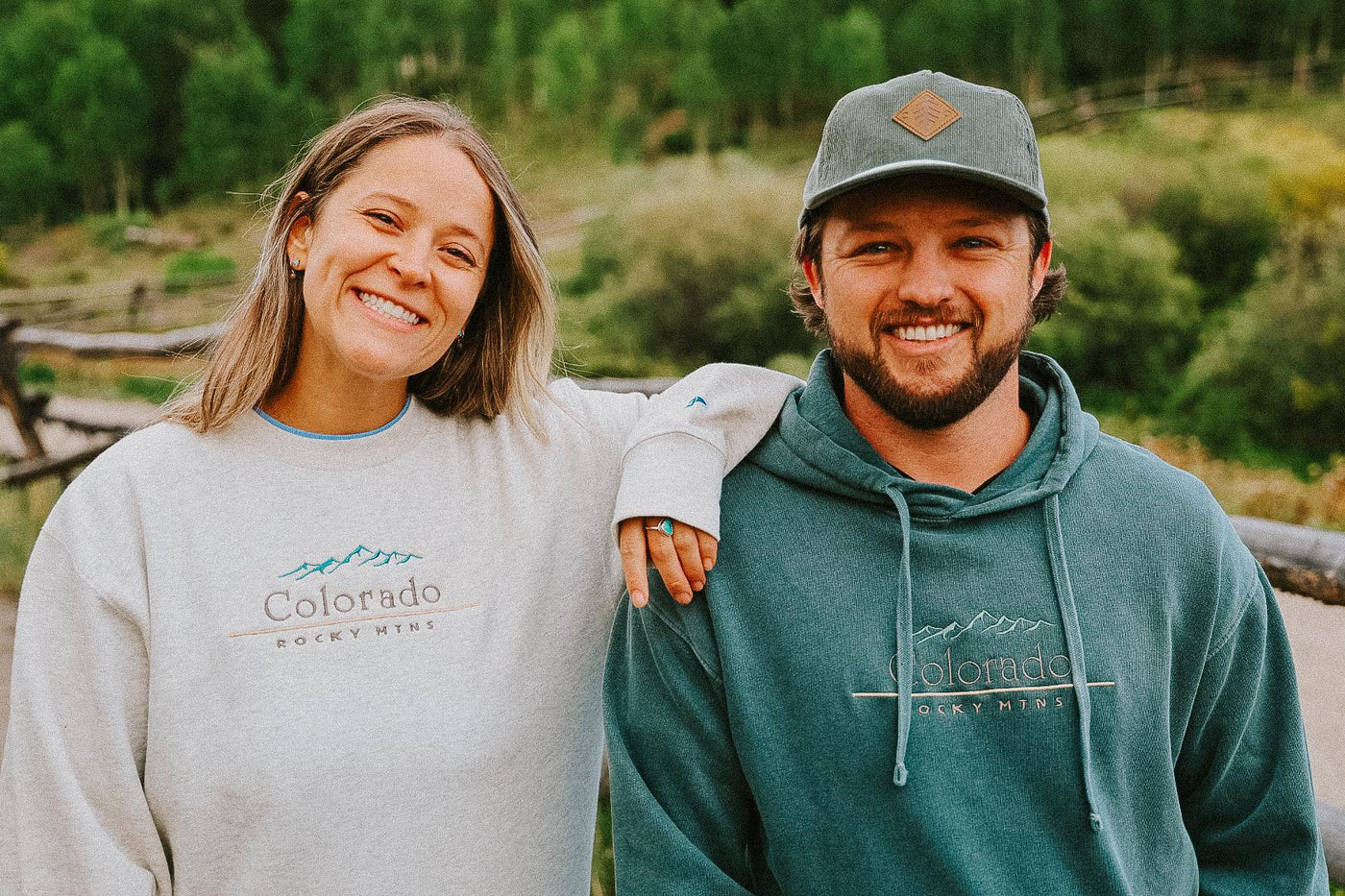 Classic Font Embroidered Hoodie - Colorado