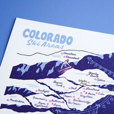Colorado Ski Areas Map