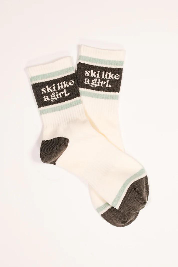 Ski Like a Girl Socks